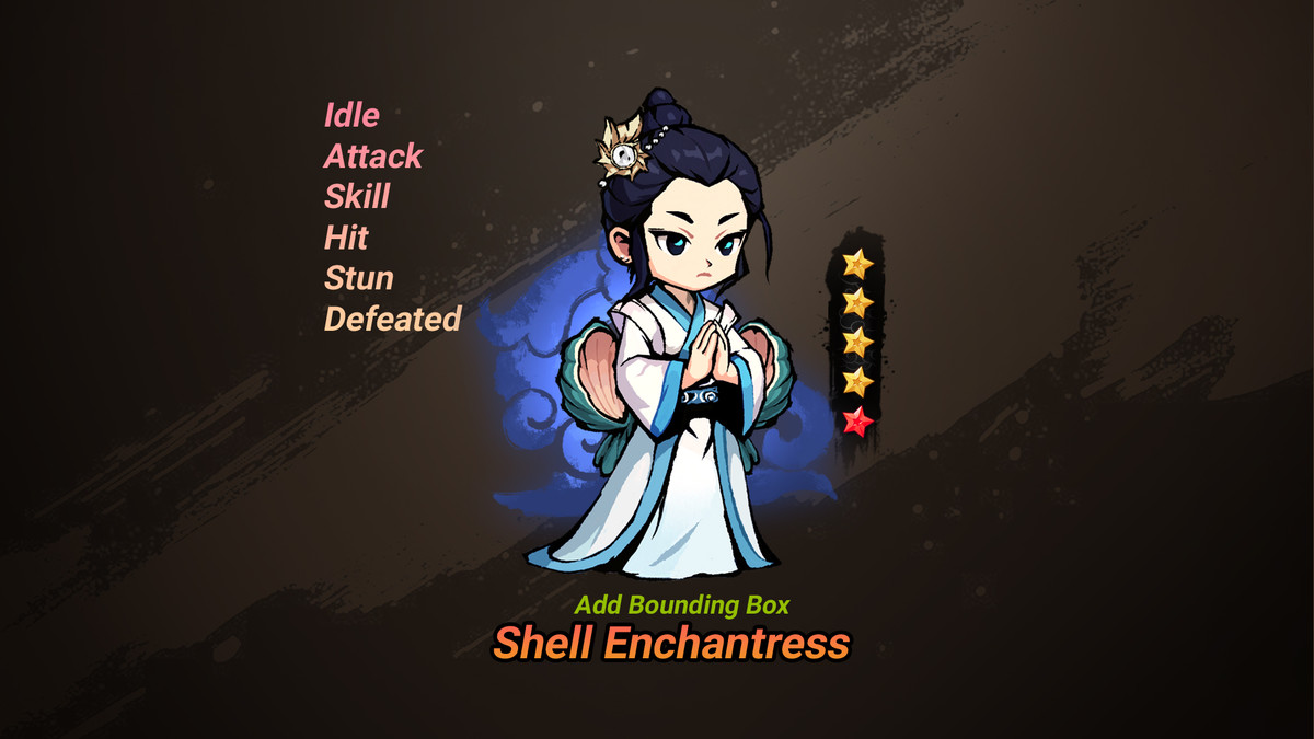Shell Enchantress_Spine 2D Animation Character