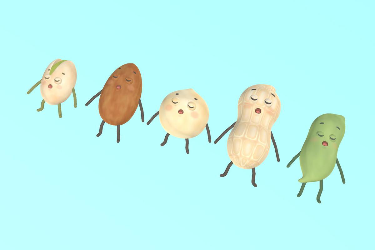 Nutty Poco Buddies - 5 Cute Bean & Nut Characters