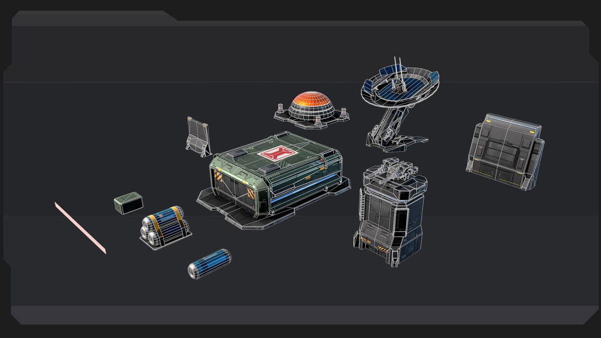 Command Center Rts Model RTS.28 - 09 Modules and Props
