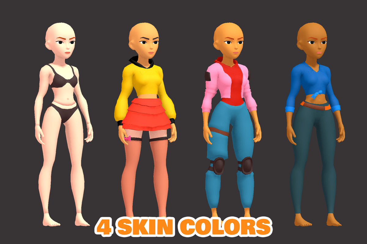 Stylized Battle Royale Characters Pack