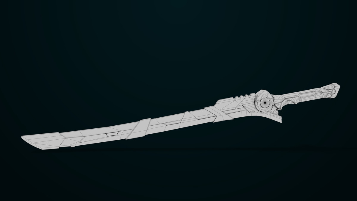 Sci Fi Sword 10 Red URP HDRP Textures