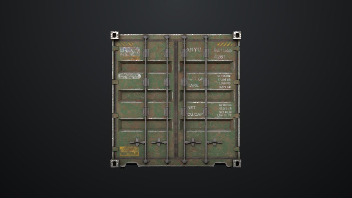 5 Cargo Dusty Container 20ft Single Mat