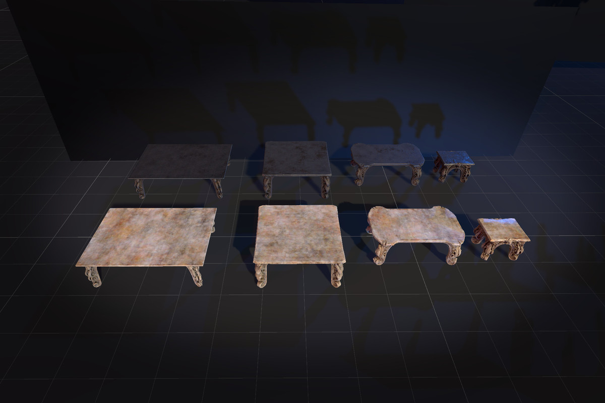 4 Dark Fantasy Gothic Tables