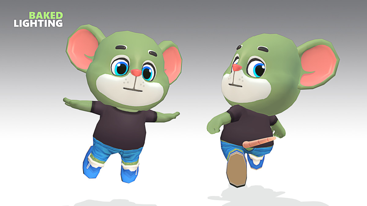 Mouse Rat Rodent Green Animated