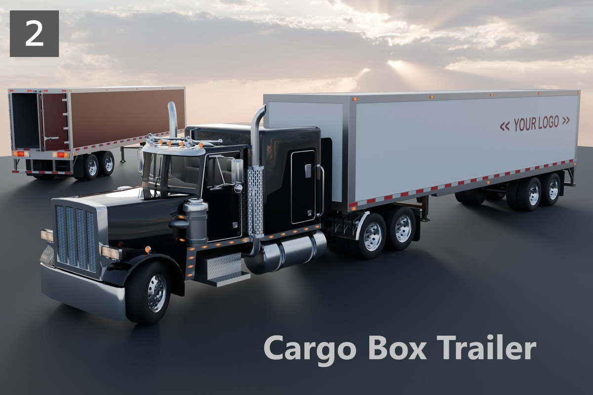 Realistic American Semi Truck Collection – 7 in 1 Pack
