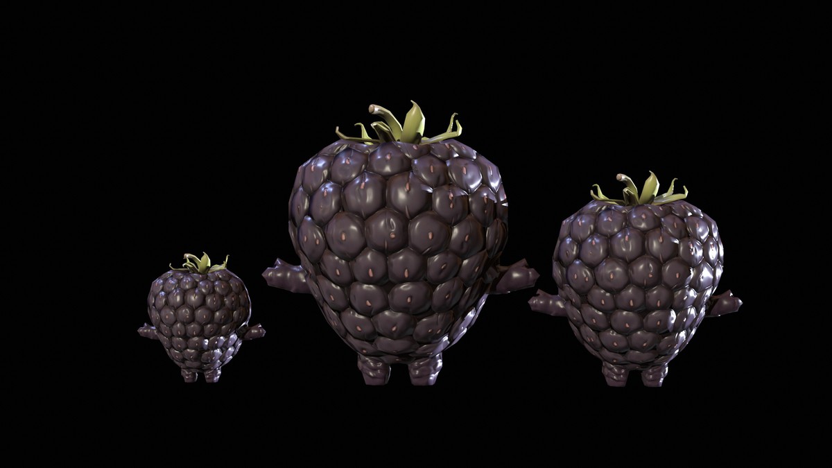 Chibi Fruit Blackberry
