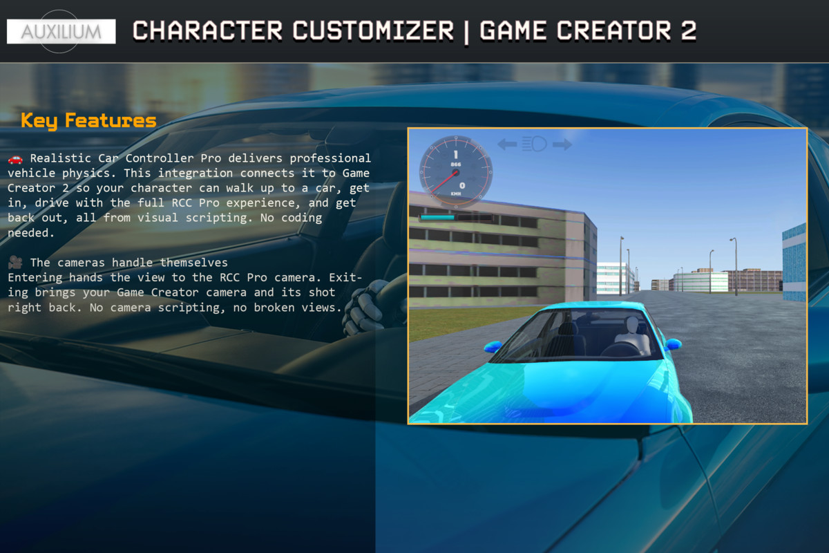 Realistic Car Controller Pro for Game Creator 2