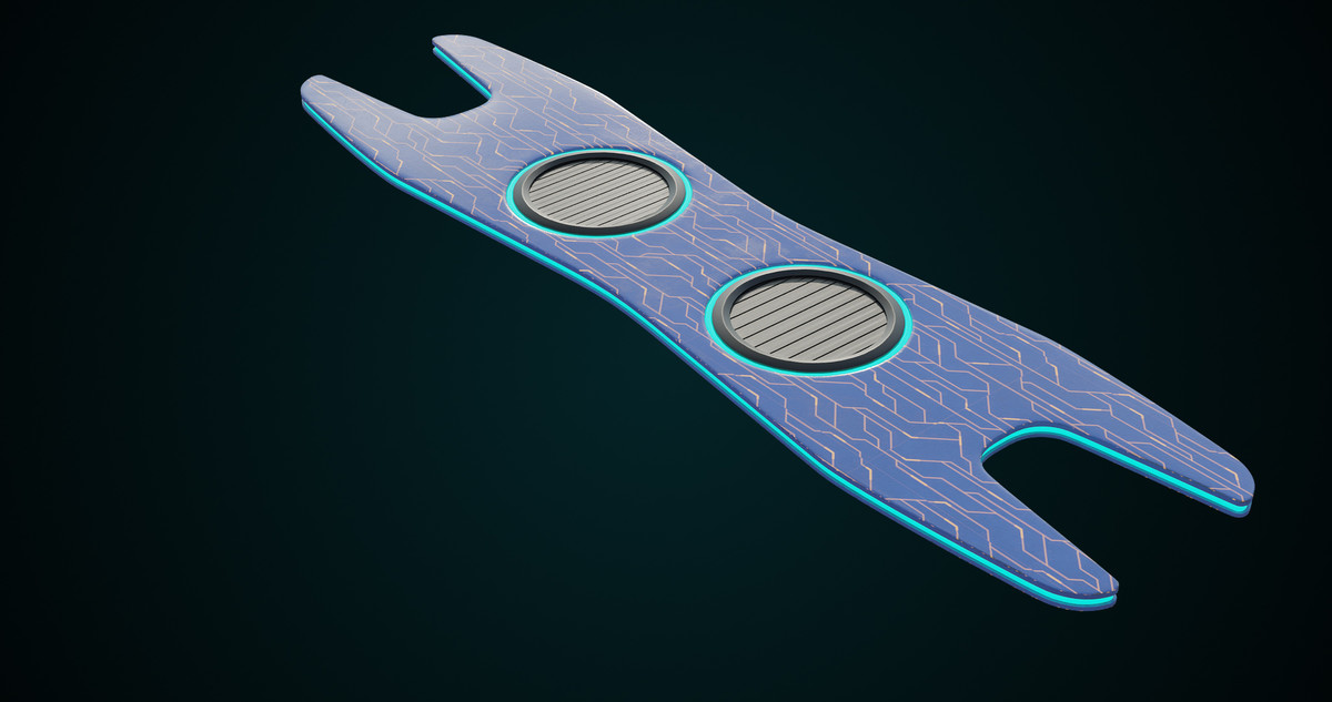 Sci-Fi Hoverboard 1 URP HDRP Textures