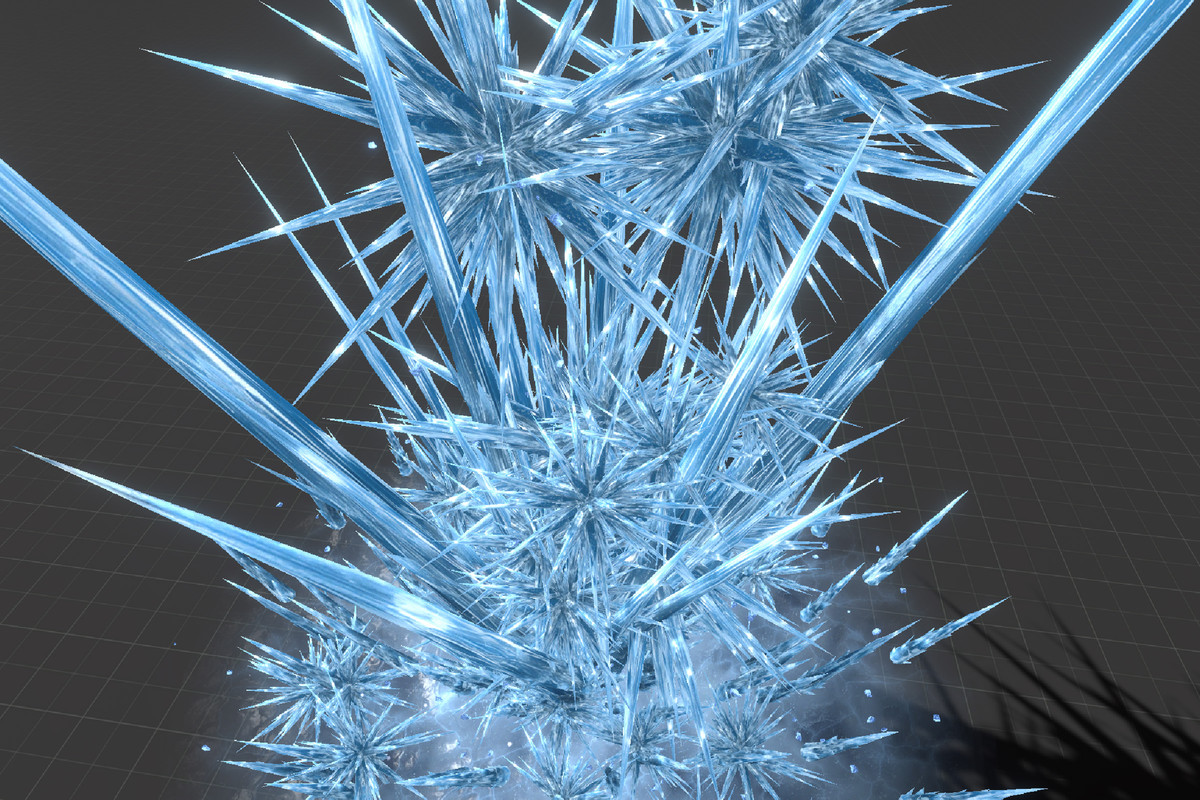 Realistic RPG ice and snow effects set