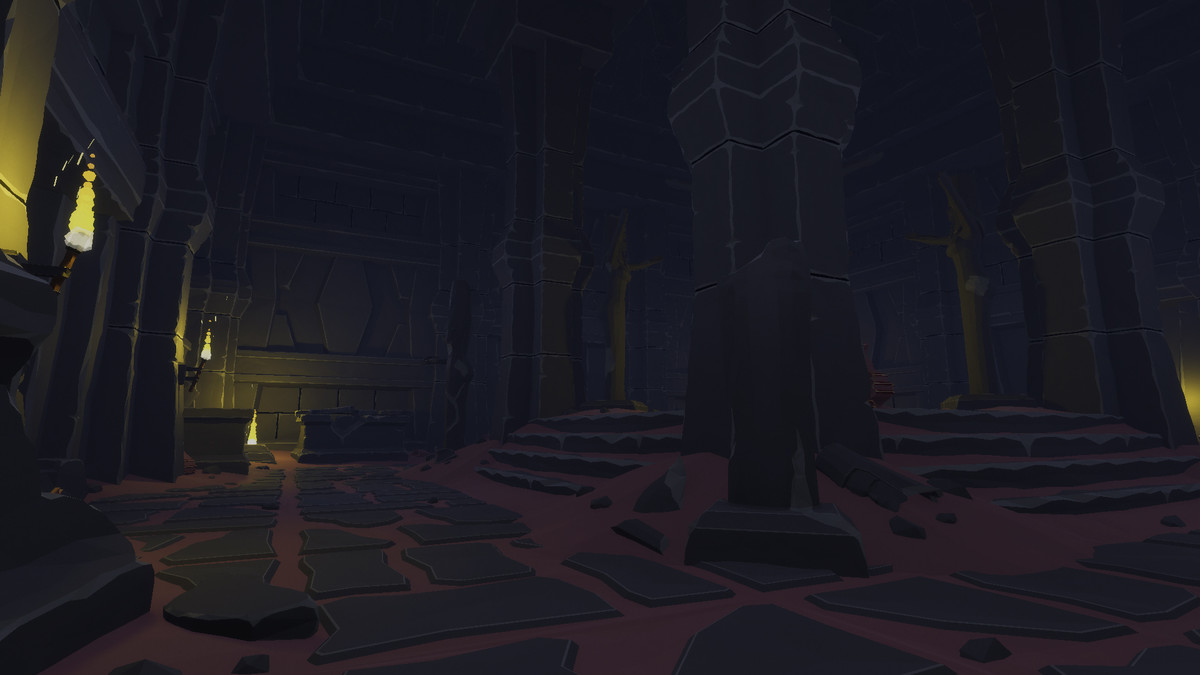 Low Poly Style Desert Dungeon