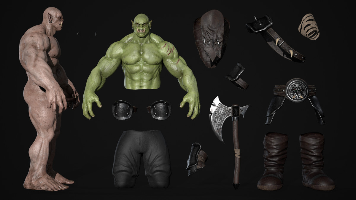 Realistic Orc Character