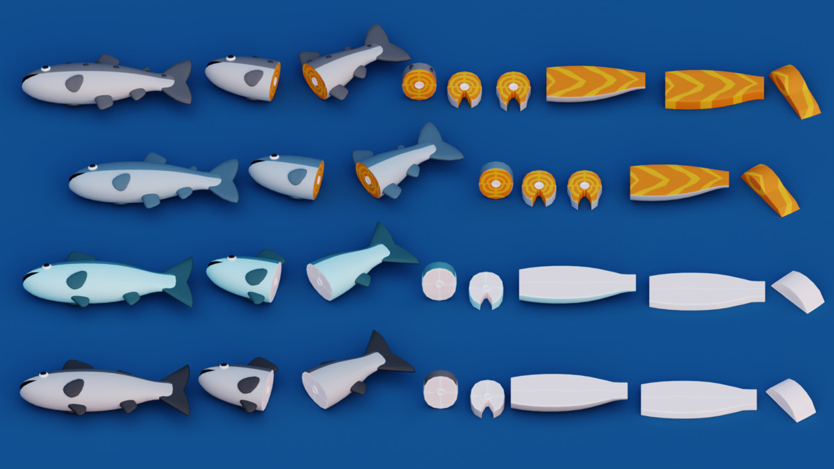 Cartoon Fish & Seafood Pack