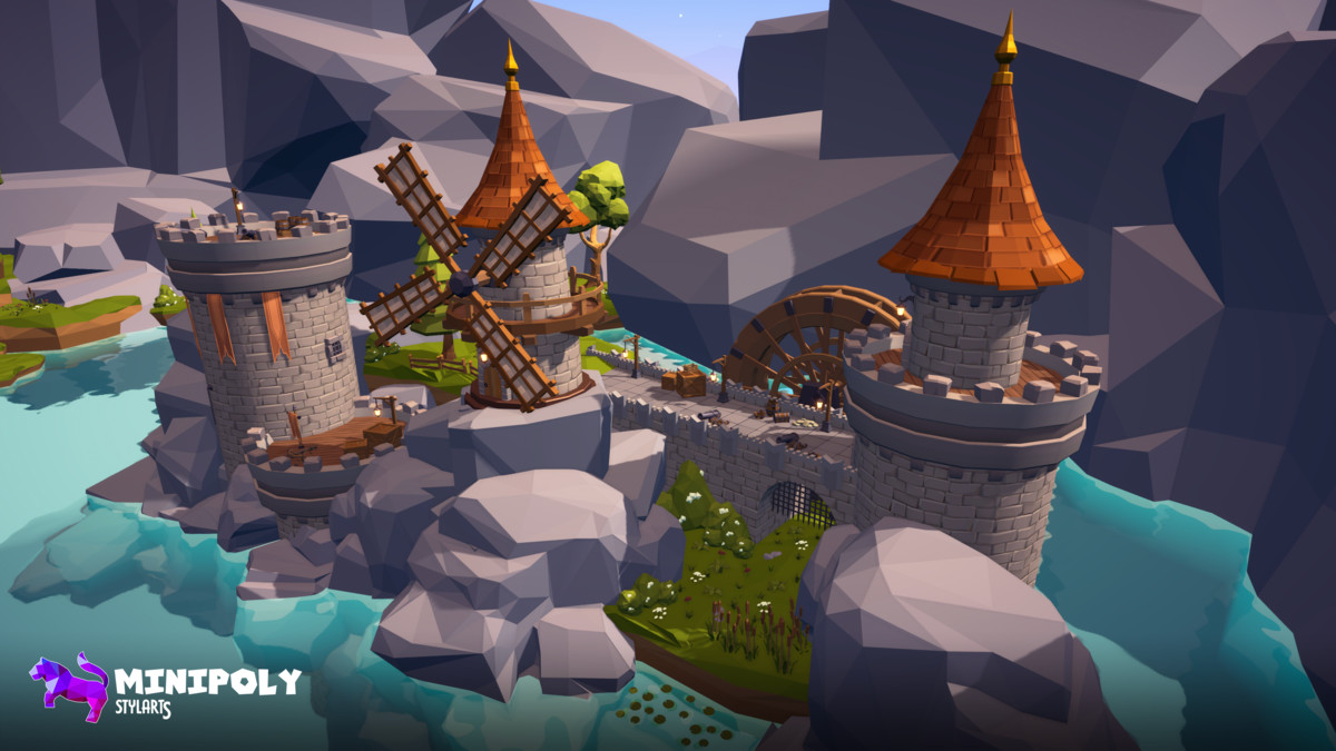 Minipoly Series - Mythic Castle ( Stylized Lowpoly Environment )