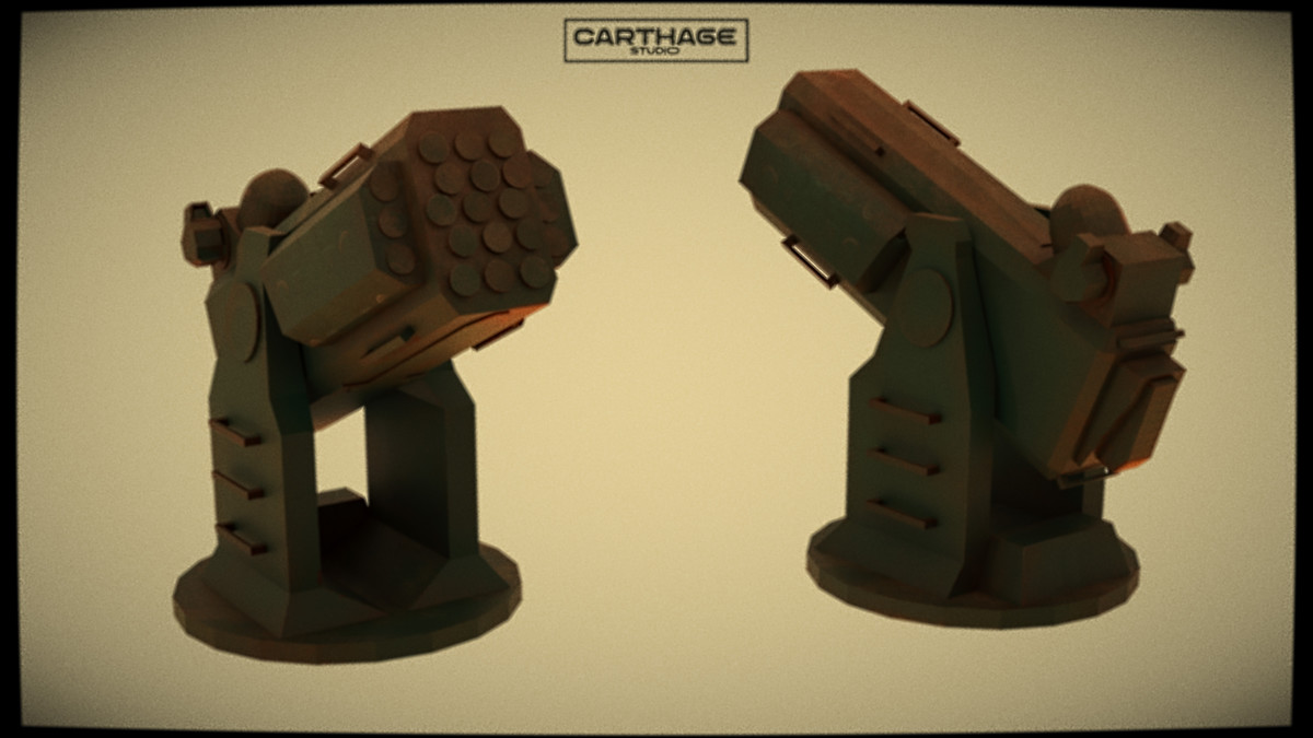 Modular lowpoly Missile & Launcher Pack