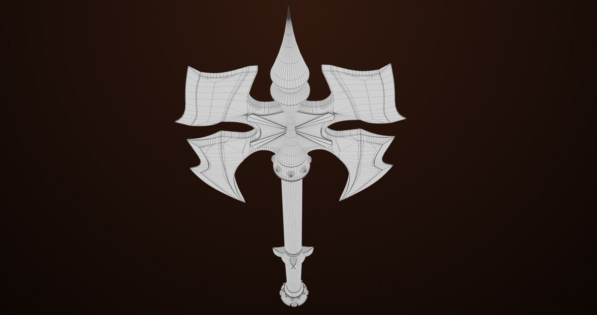Battle Axe 03 URP HDRP Textures