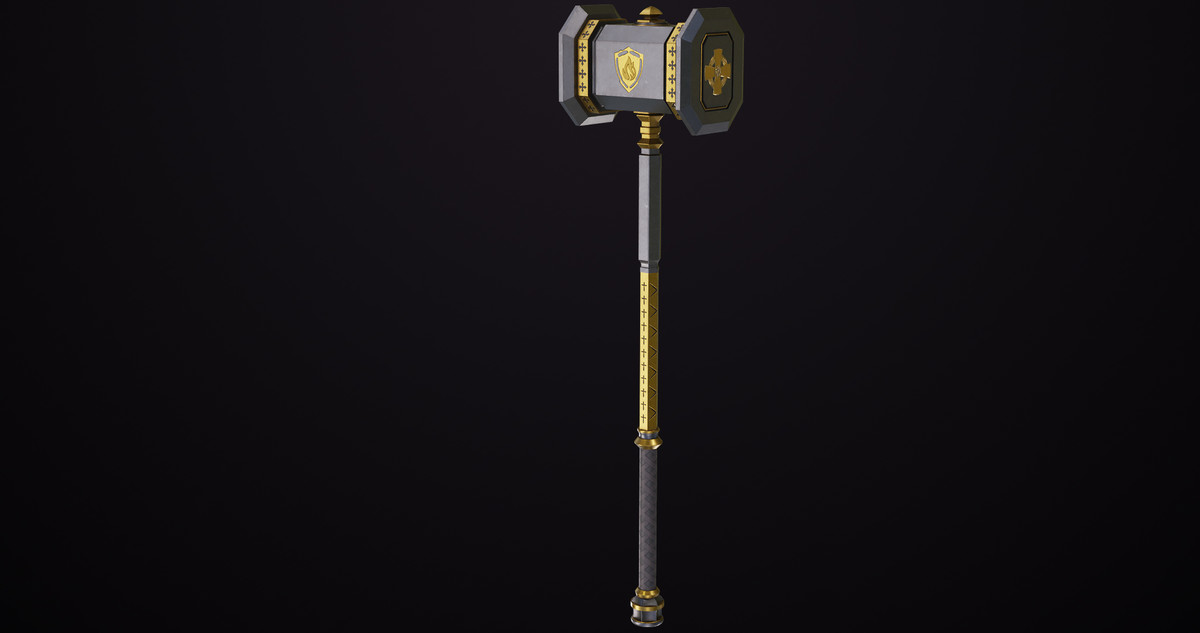 5 Battle Hammers Collection URP HDRP Textures
