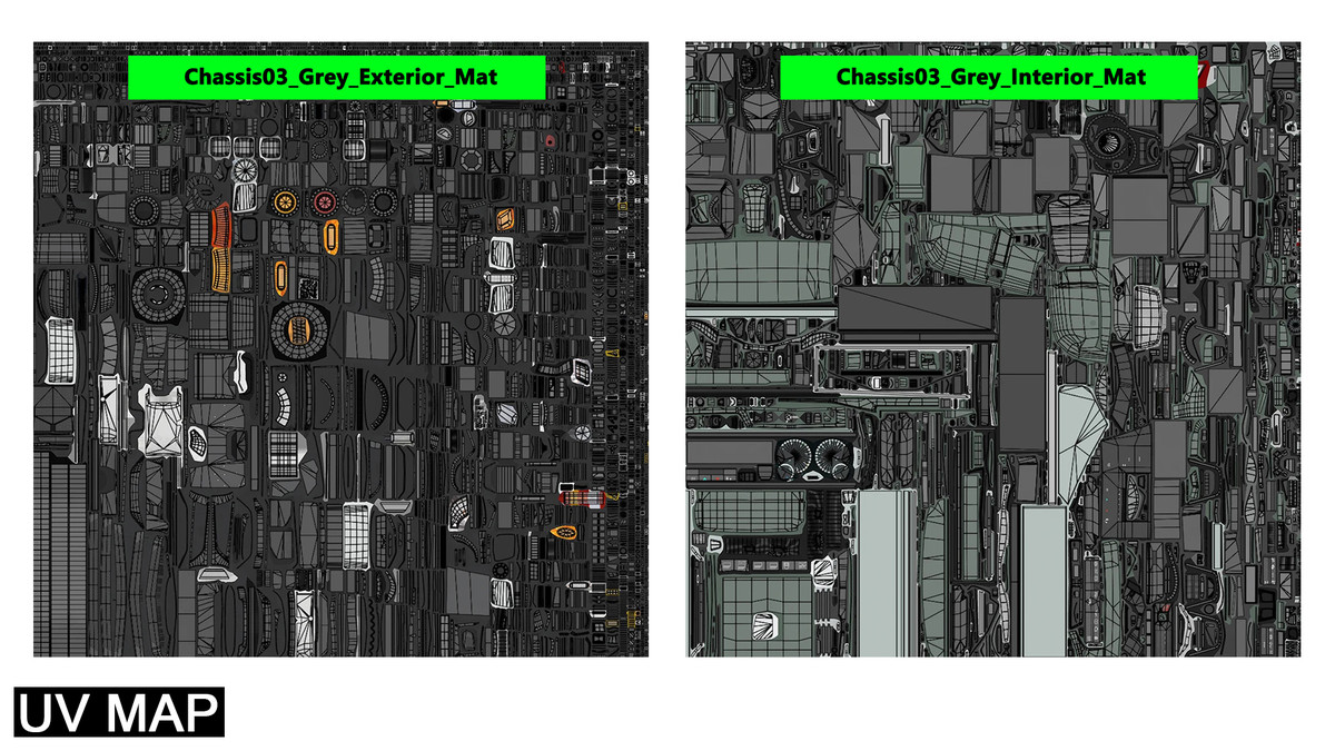 Heavy Truck 6 Chassis Collection URP HDRP Textures