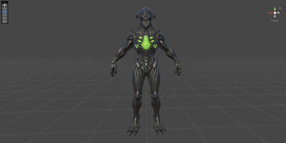 Alien Spitter – Sci-Fi Ranged Enemy (Rigged Game Ready Character)