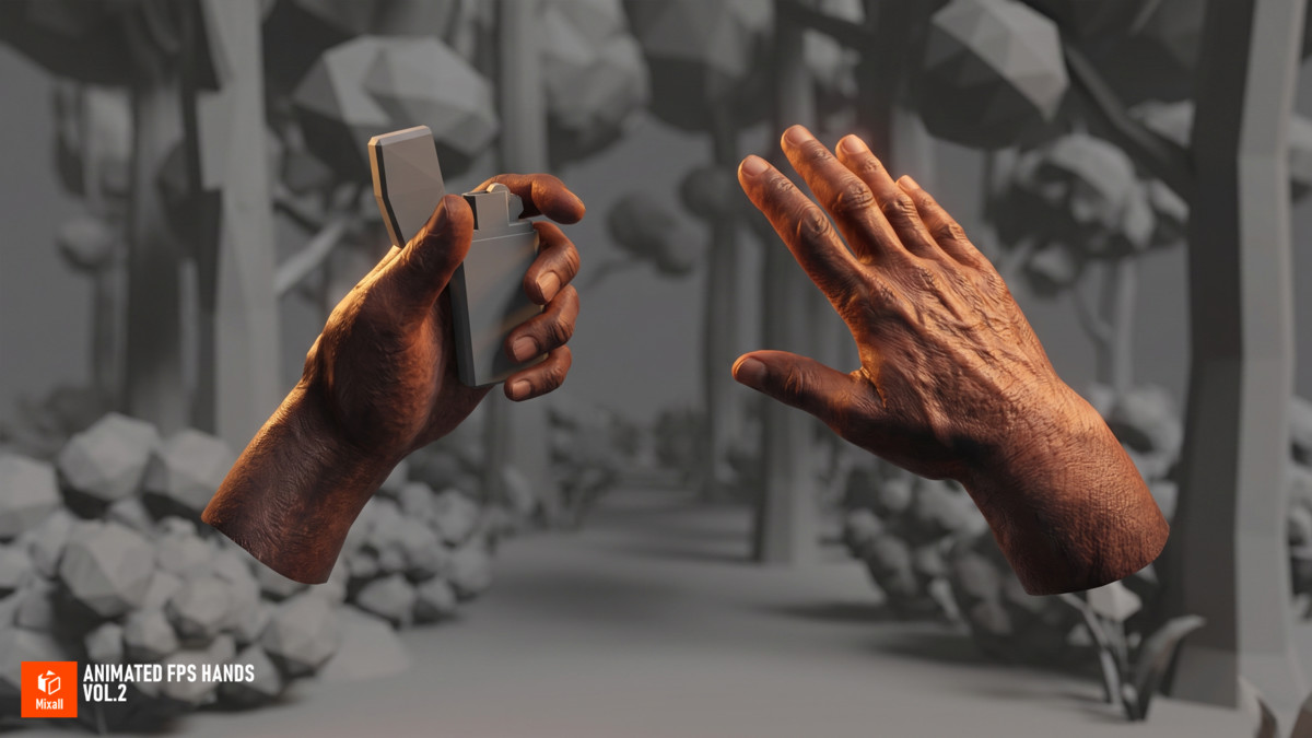 Animated FPS Hands Vol.2