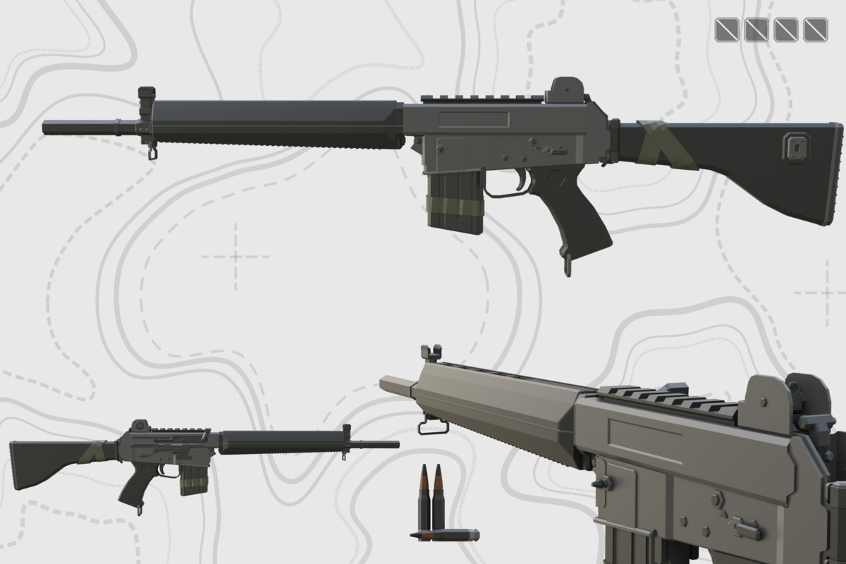 Low Poly Weapon Bundle Pack Fin