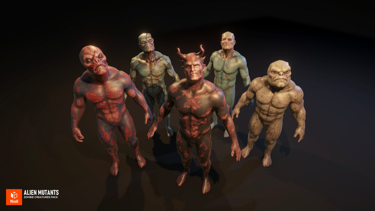 Alien Mutants - Zombie Creatures Pack