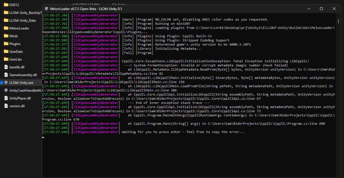 LLObf: IL2CPP Encryption & Anti-Cheat