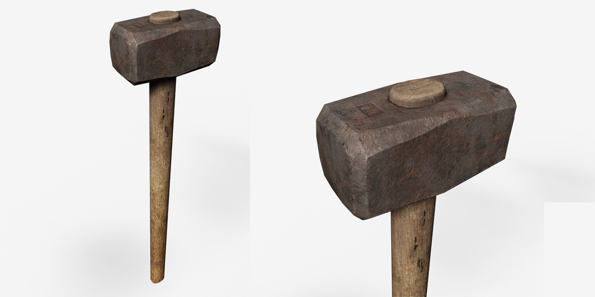 Old Tools Pack set – Game-Ready PBR Models