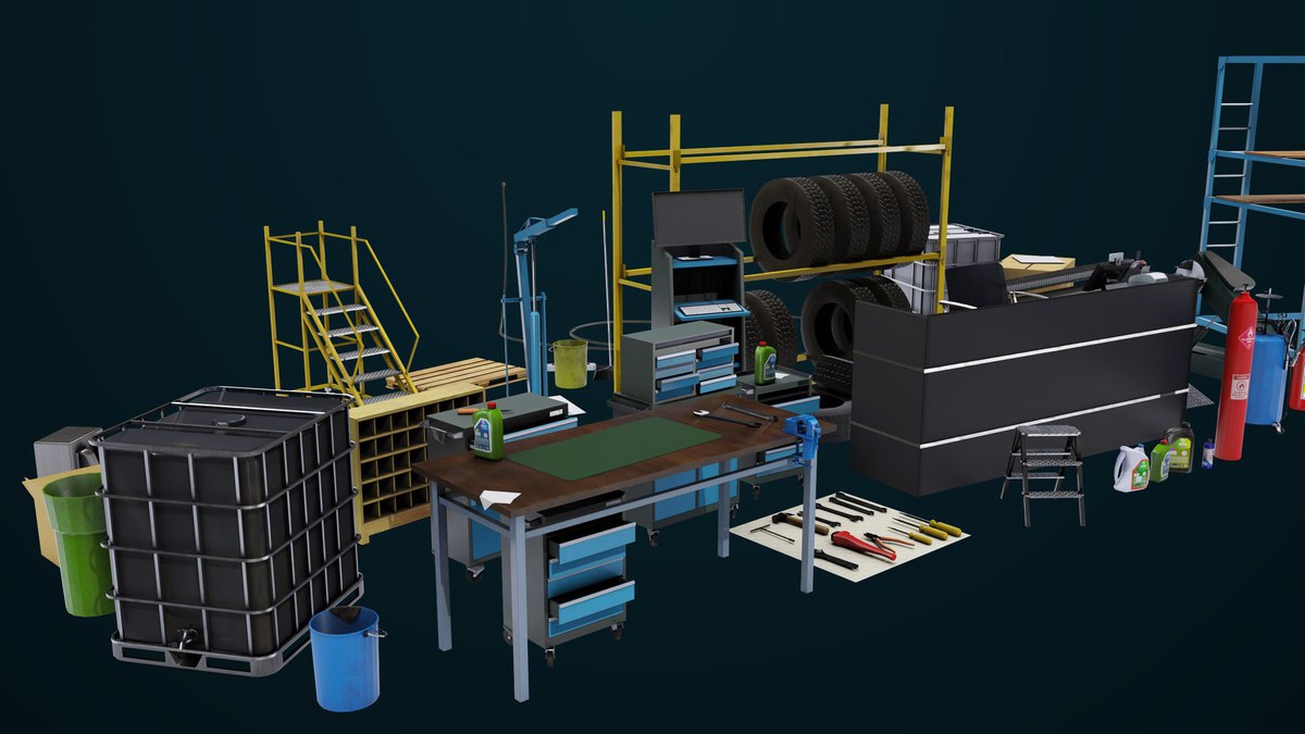 Workshop Tools Pack 01 UPR HDRP Textures