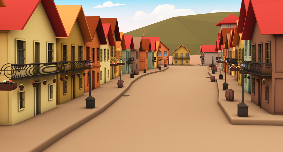 Low Poly Frozen Environment