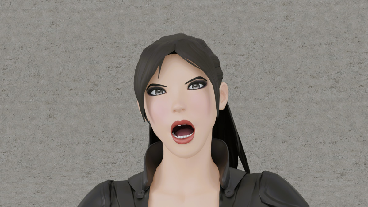 3D Lady In Black