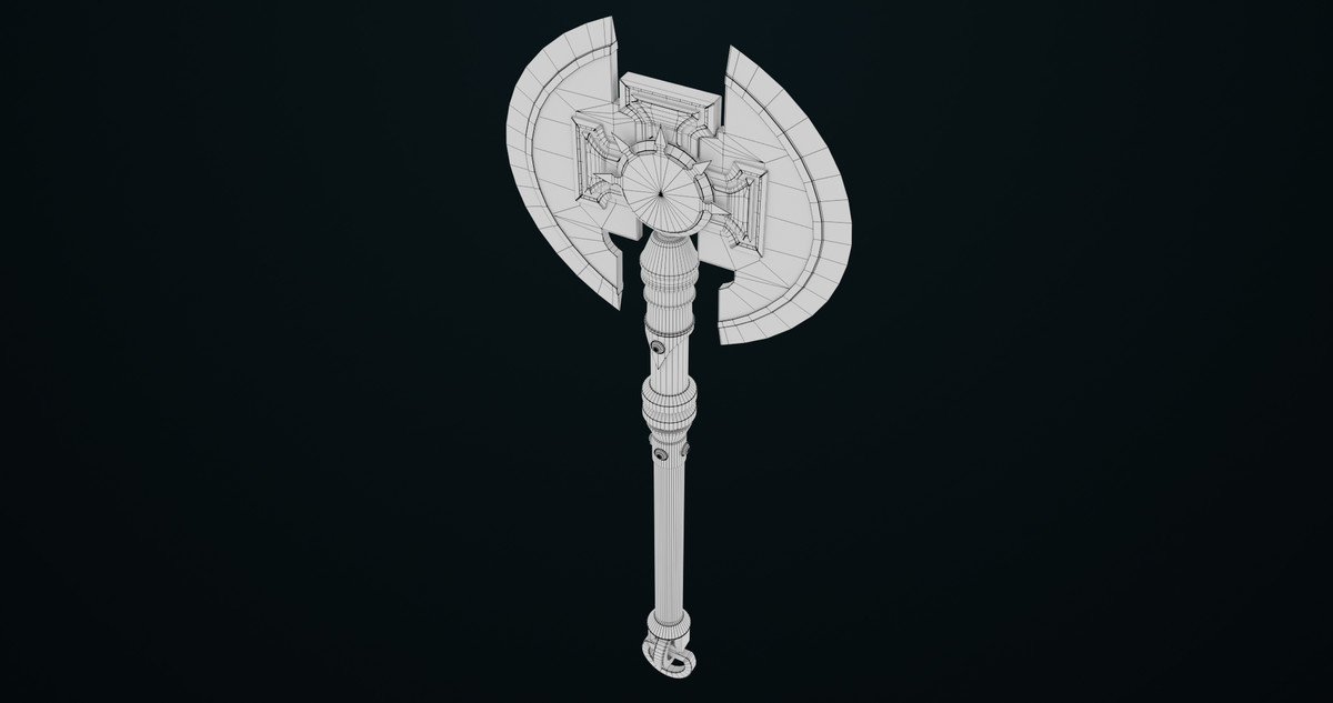Battle Axe 09 URP HDRP Textures