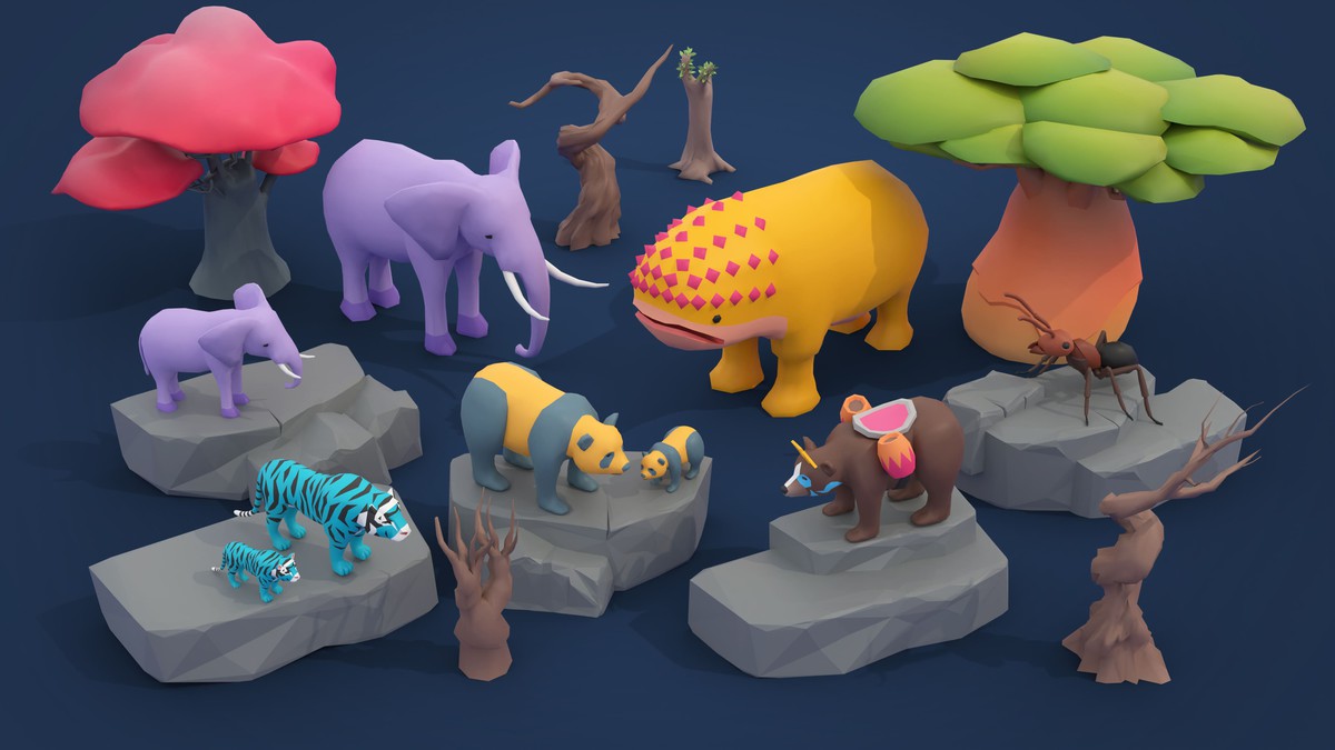 Fantasy - Low Poly 3D Models Pack