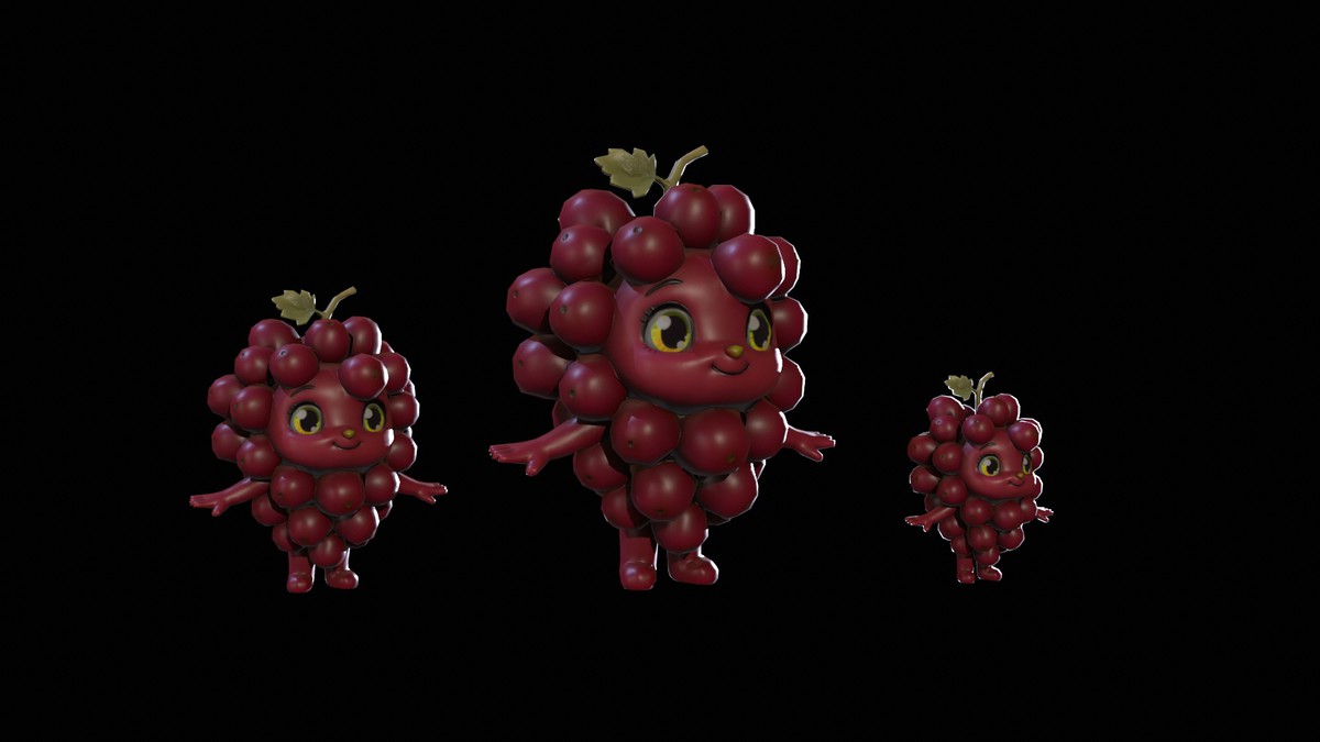 Chibi Fruit Grape Two