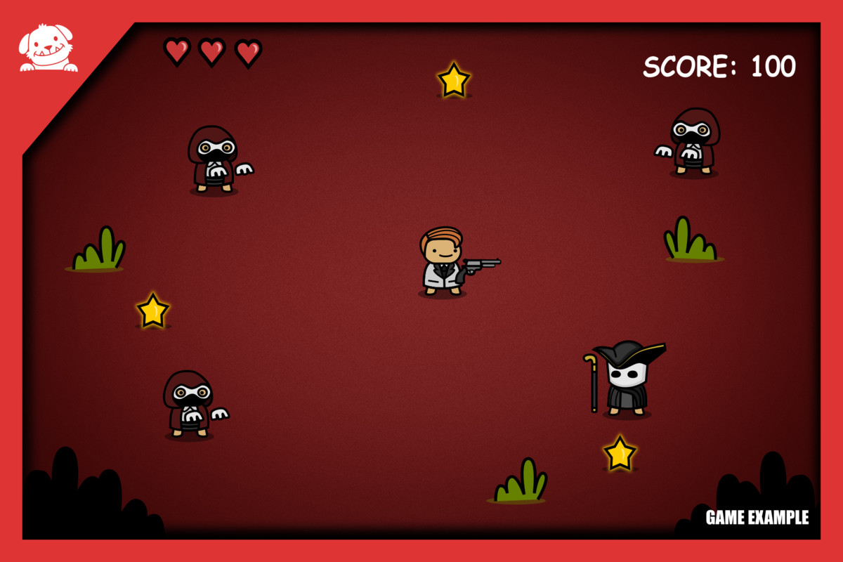 Simple 2D Cute Horror Characters Pack 2