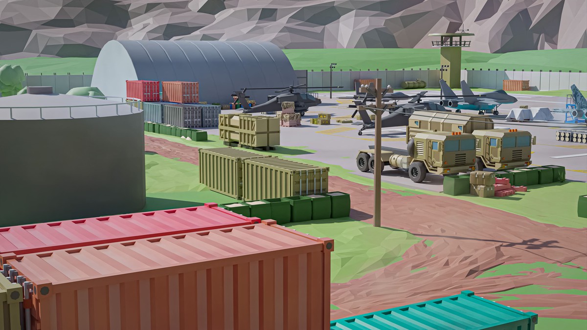 Military 2 - Low Poly 3D Models Pack