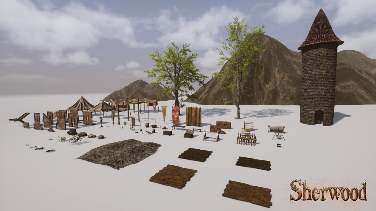 Modular Medieval Town (Medieval Town, Medieval Village, Modular Town, Camp)