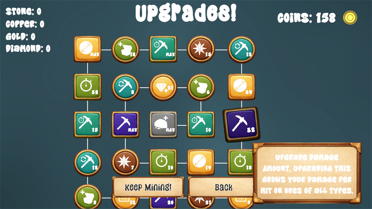 Incremental Node Mining 2D Template Full Game Example