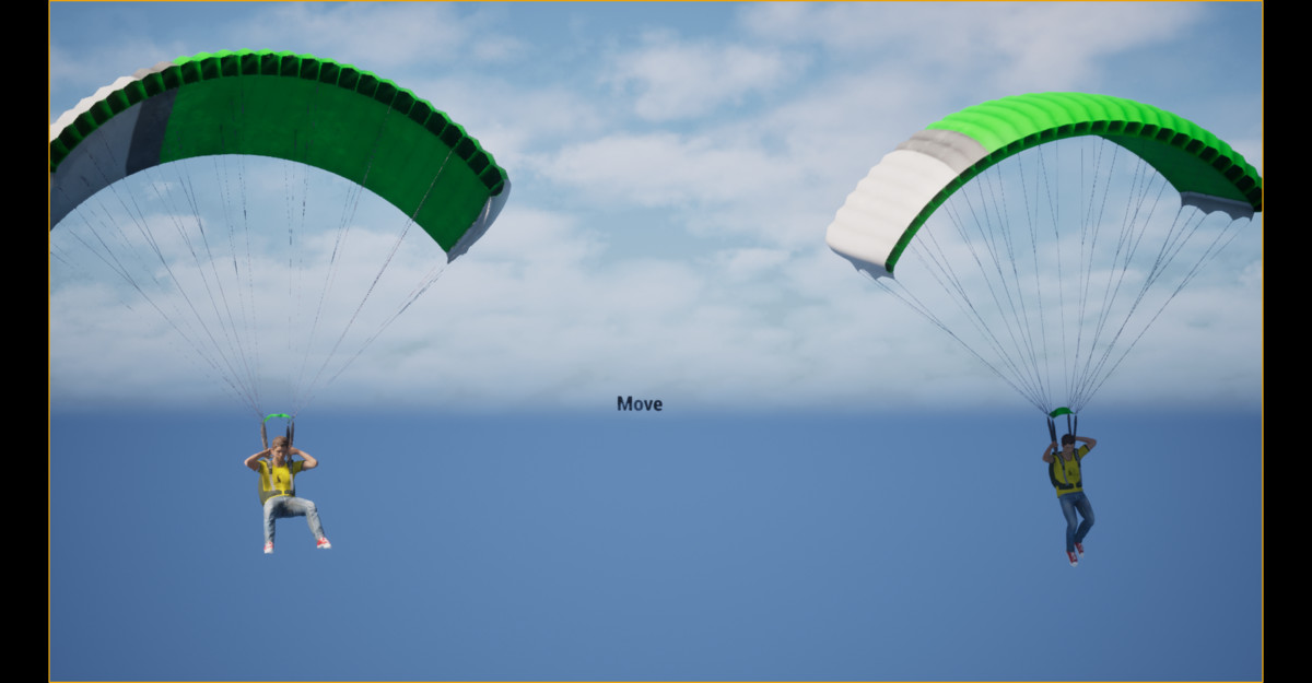 Parachute & Skydive Animation