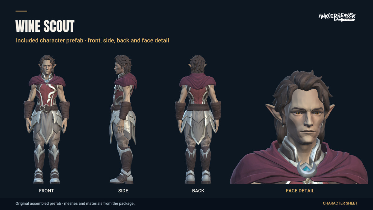 Stylized Elves Characters - Facial & Body Rig