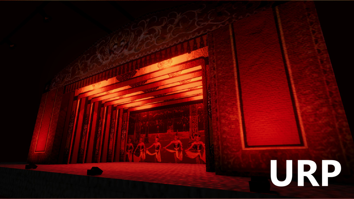 Virtual Wayang Theater Stage 3D Model