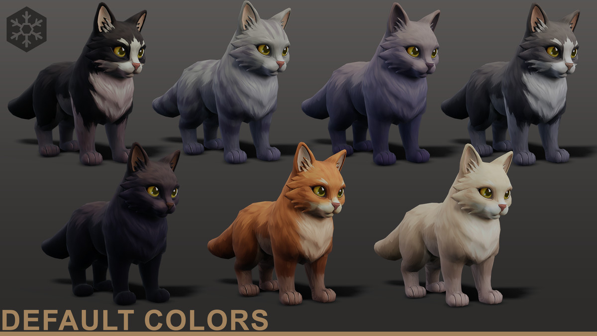 Animated Stylized Cat