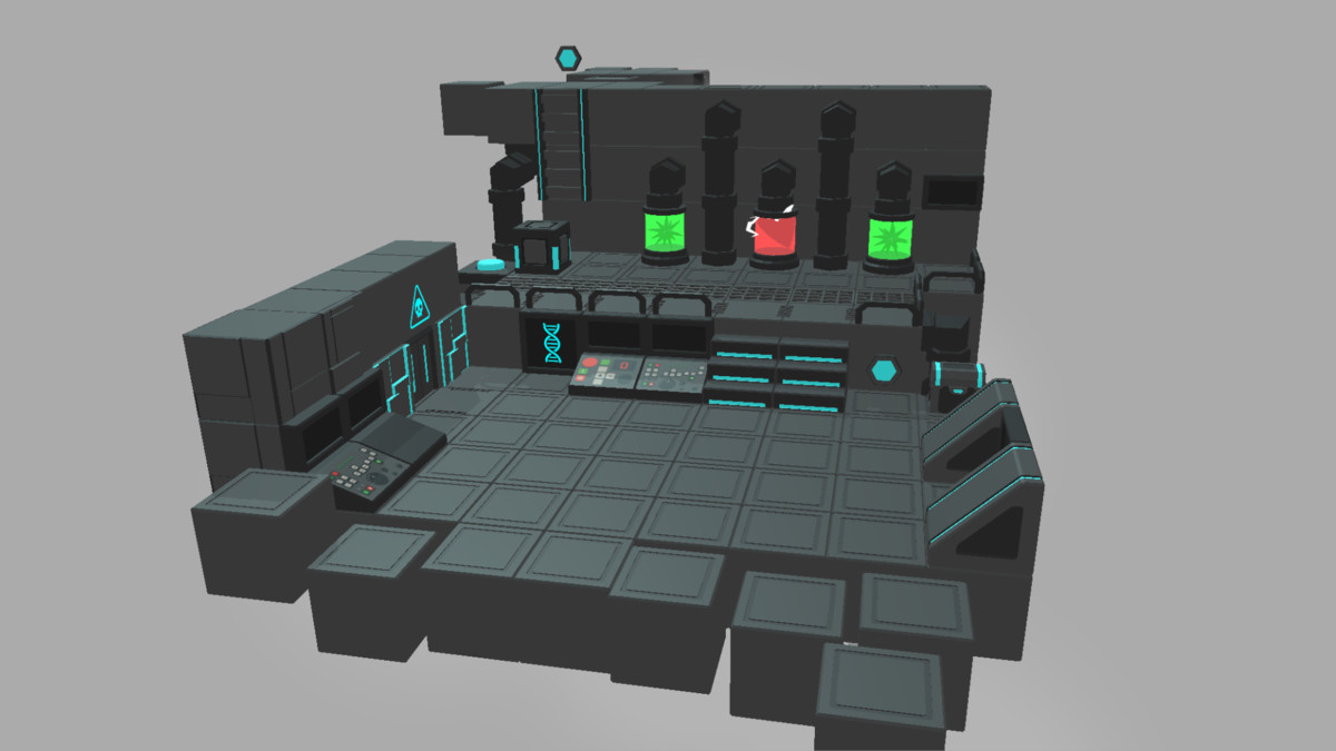 Sci-Fi Lab Kit – Modular Stylized Low Poly Environment Assets