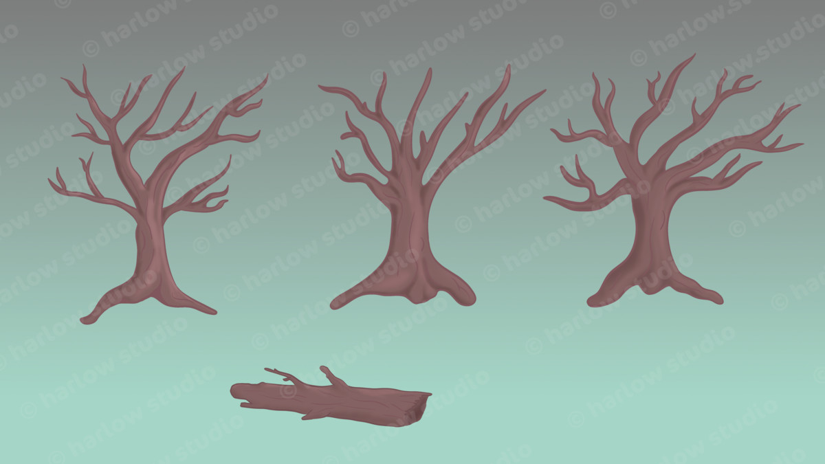 2D Hand-drawn - Modular Forest Asset Pack