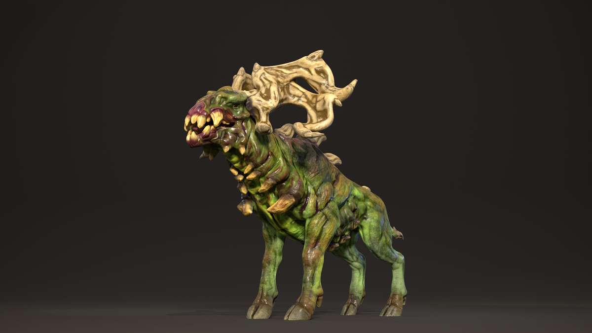 Bonehorn deer