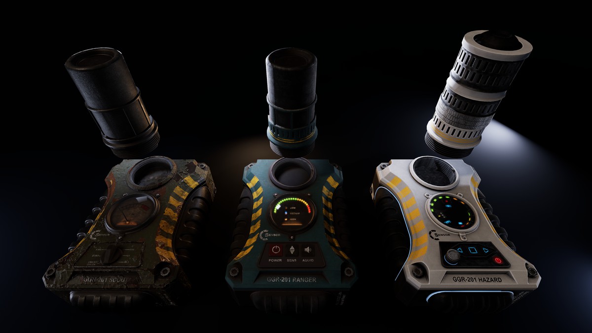 Modern upgradeable Geiger Counter Pack (PBR)