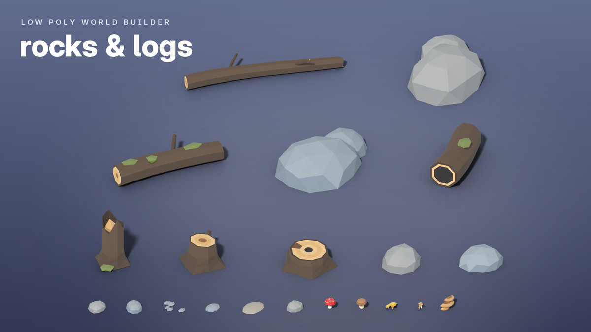 Low Poly World Builder – Cities, Suburbs & Nature