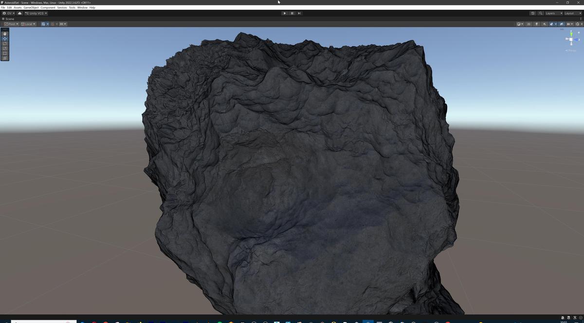 Detailed Asteroids Set: 3 high-poly Assets