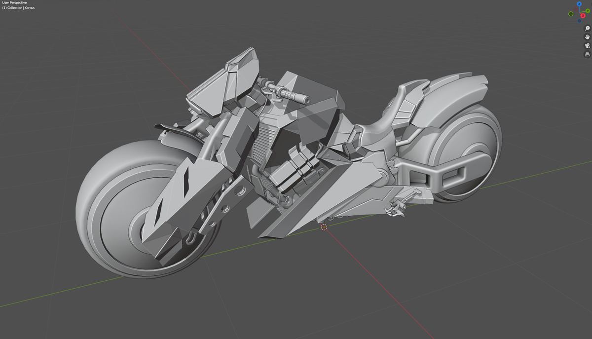 Cyberpunk Bike /rigged