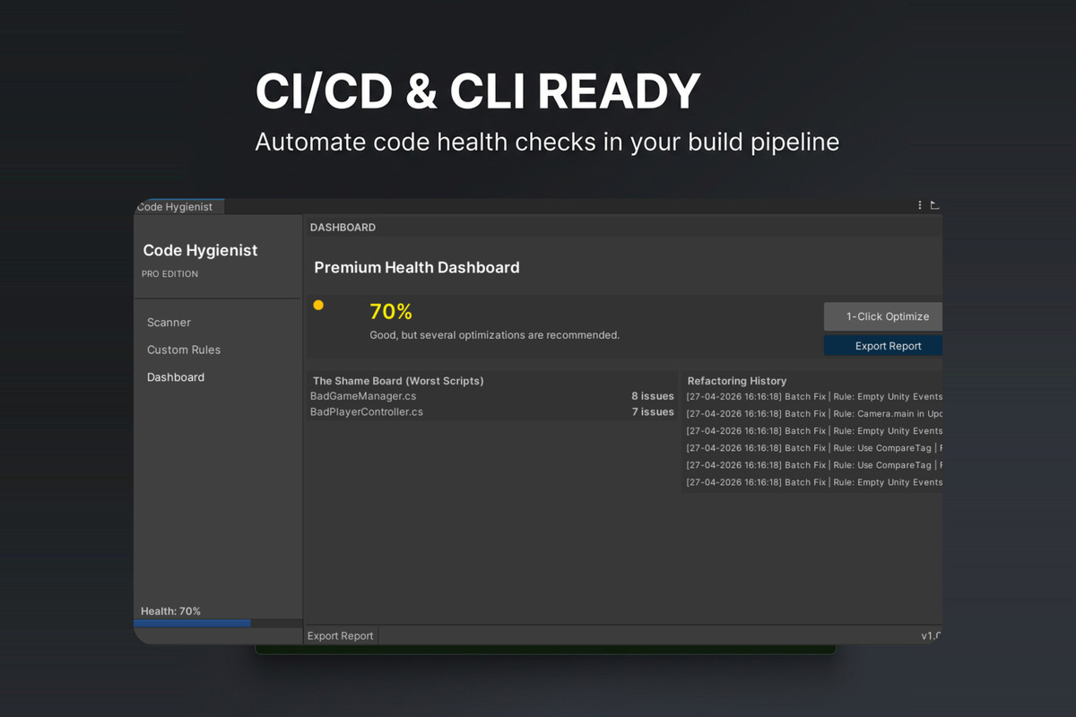 Code Hygienist Pro - Static Analysis & Auto-Fix