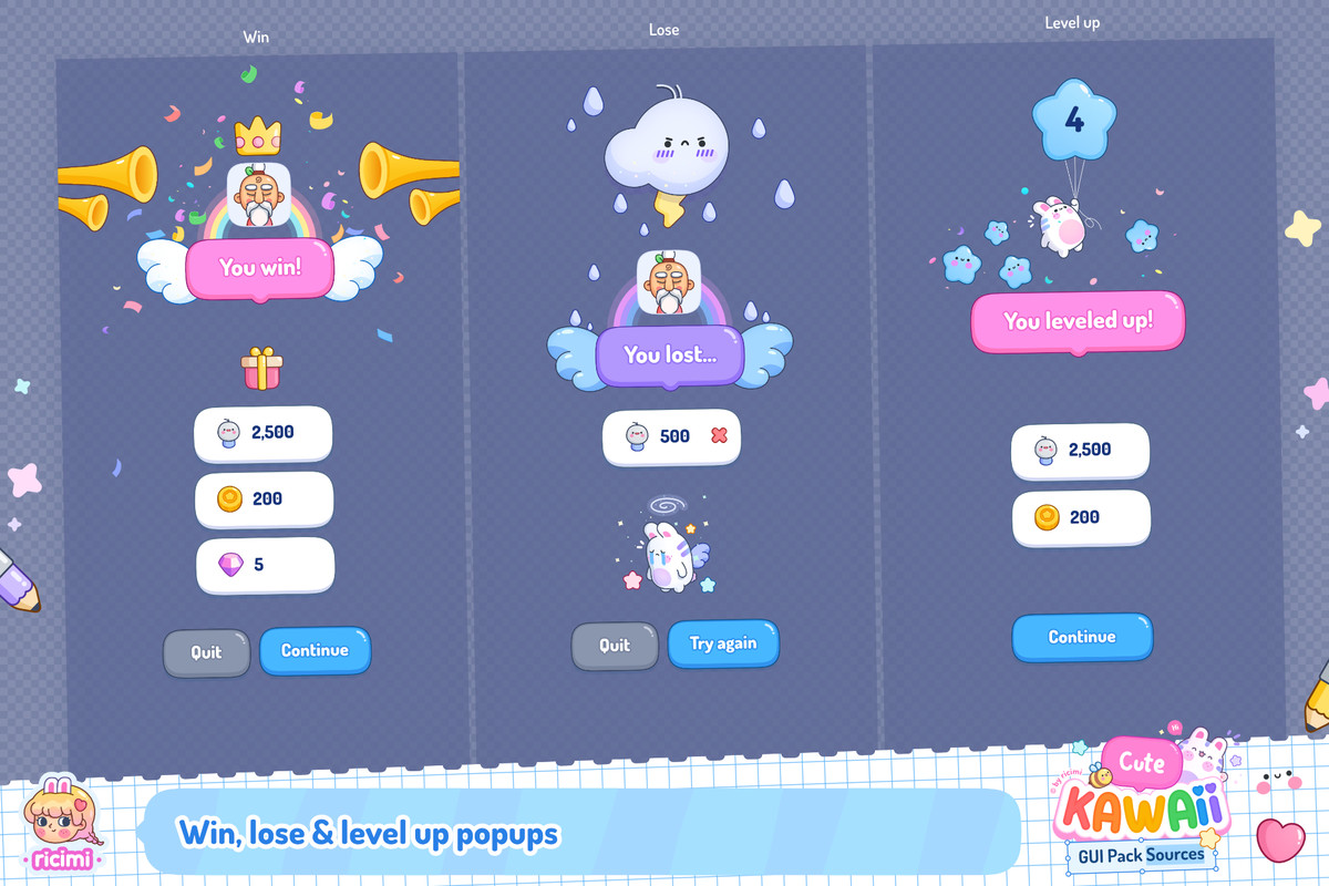 Cute Kawaii GUI Pack Sources